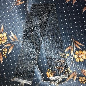 Black texture see thru chocker/necklace